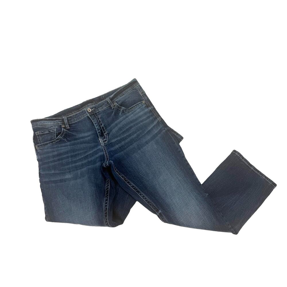 BKE Mens 40x31 Straight Leg Stretch Jeans Dark Wash Denim Stretch NO SIZE TAG
